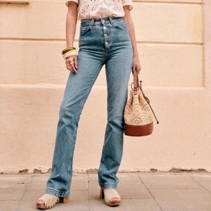 NWT Sezane Pantalon Droit Justin